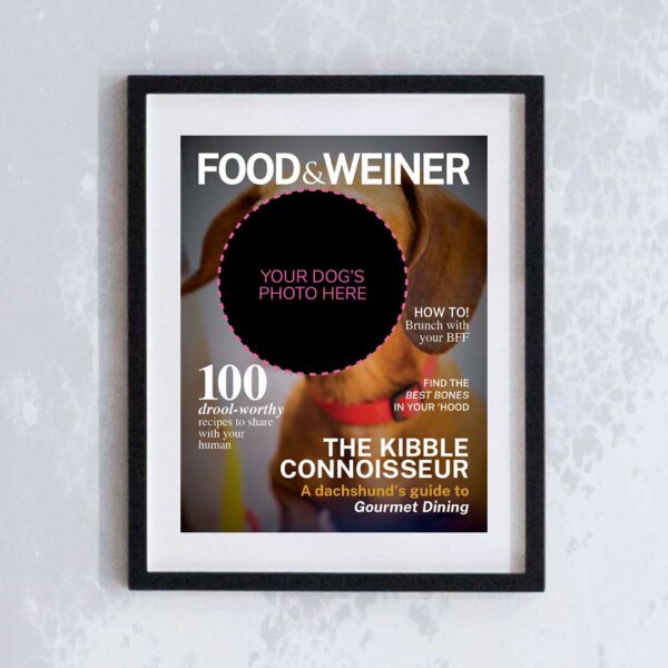 MIss WeinerVerse Dog Magazine Food & Weiner customisable area