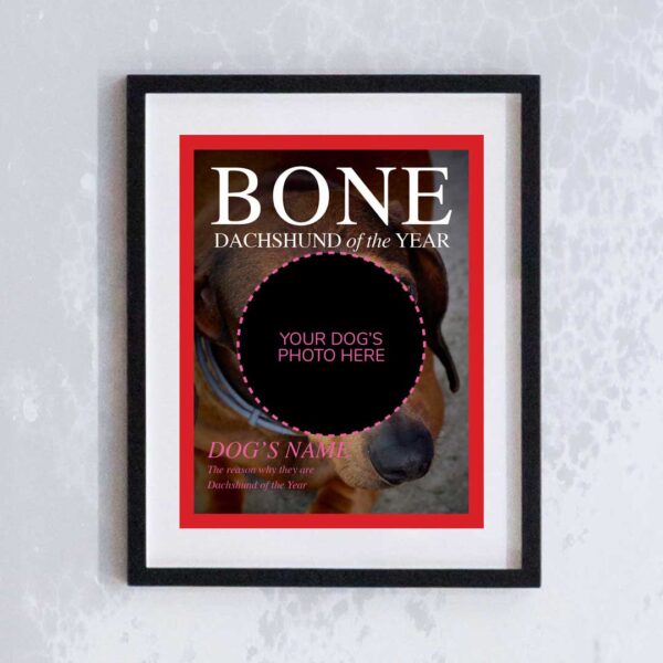 MIss WeinerVerse Dog Magazine Bone - how to customise