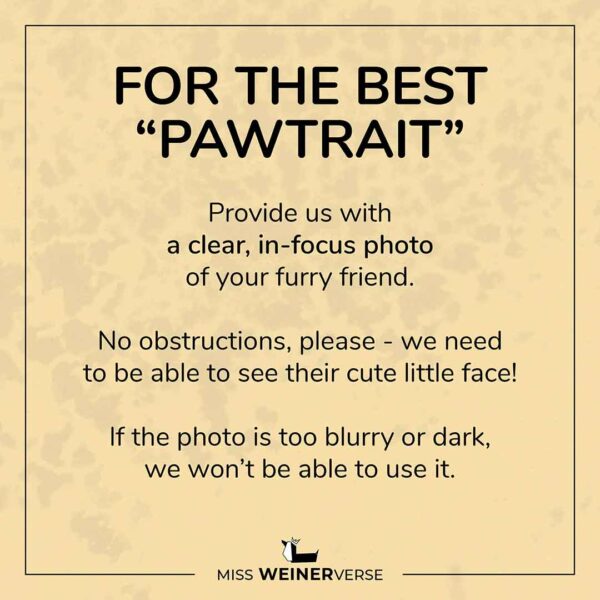 Miss WeinerVerse Perfect Paw-trait guide