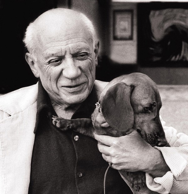 Picasso & Lump his sausage dog